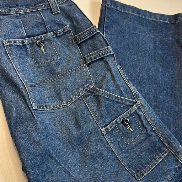 Vintage Y2K Denim Cargo Jeans - Picture 2 of 13